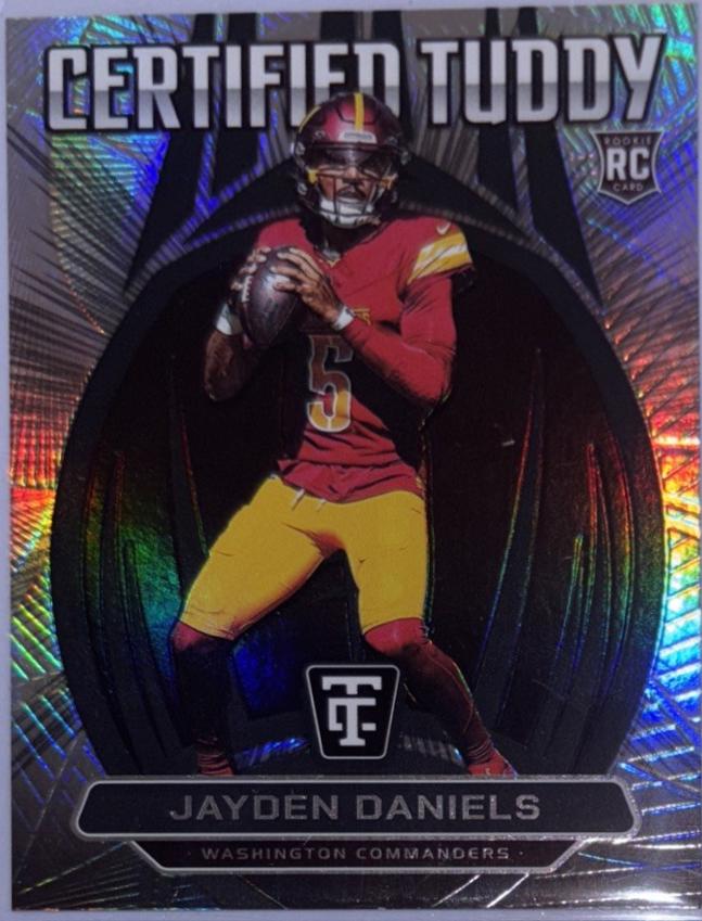 Jayden Daniels #4 Football Cards 2024 Panini Totally Certified Tuddy