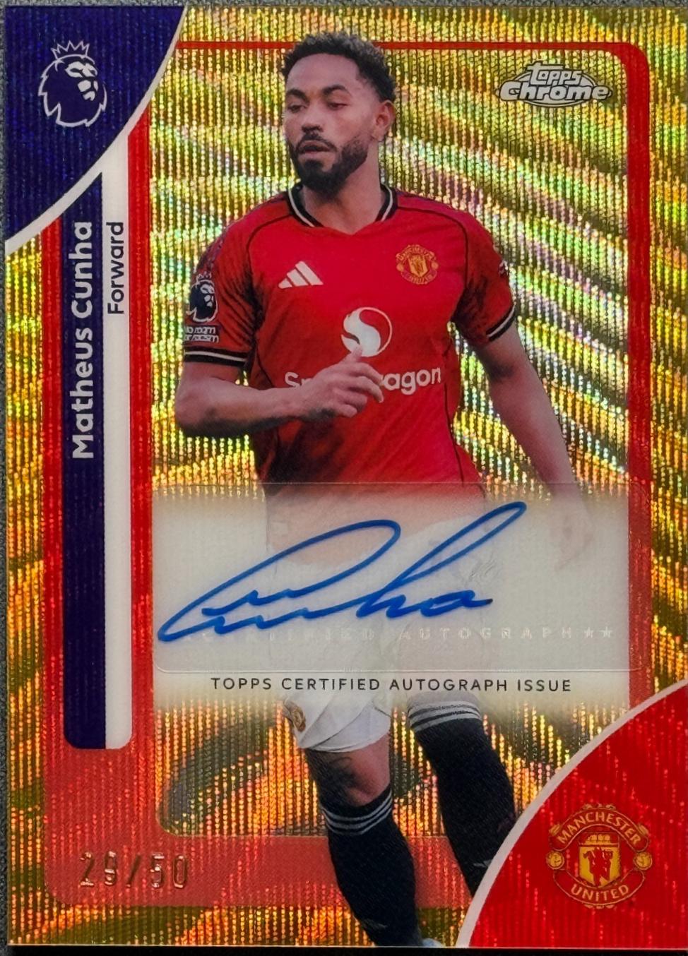 Matheus Cunha [Gold Refractor] #CA-MC
