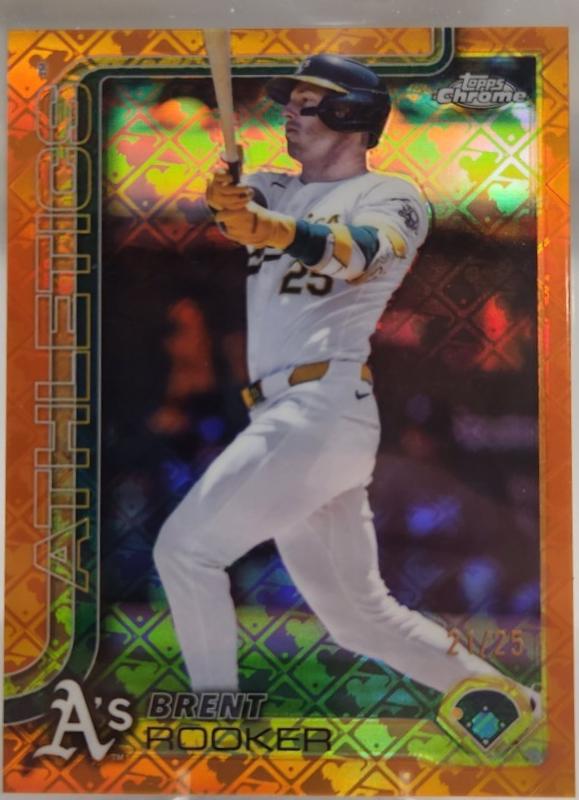 Brent Rooker #54 2025 Topps Chrome Logofractor Baseball
