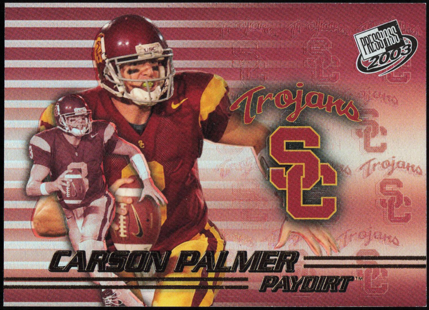 Carson Palmer #PD5 Football Cards 2003 Press Pass Paydirt