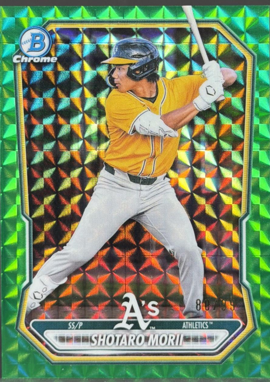 2026 Bowman Chrome Prospect Shotaro Morii [Green Refractor] #BCP-48 card