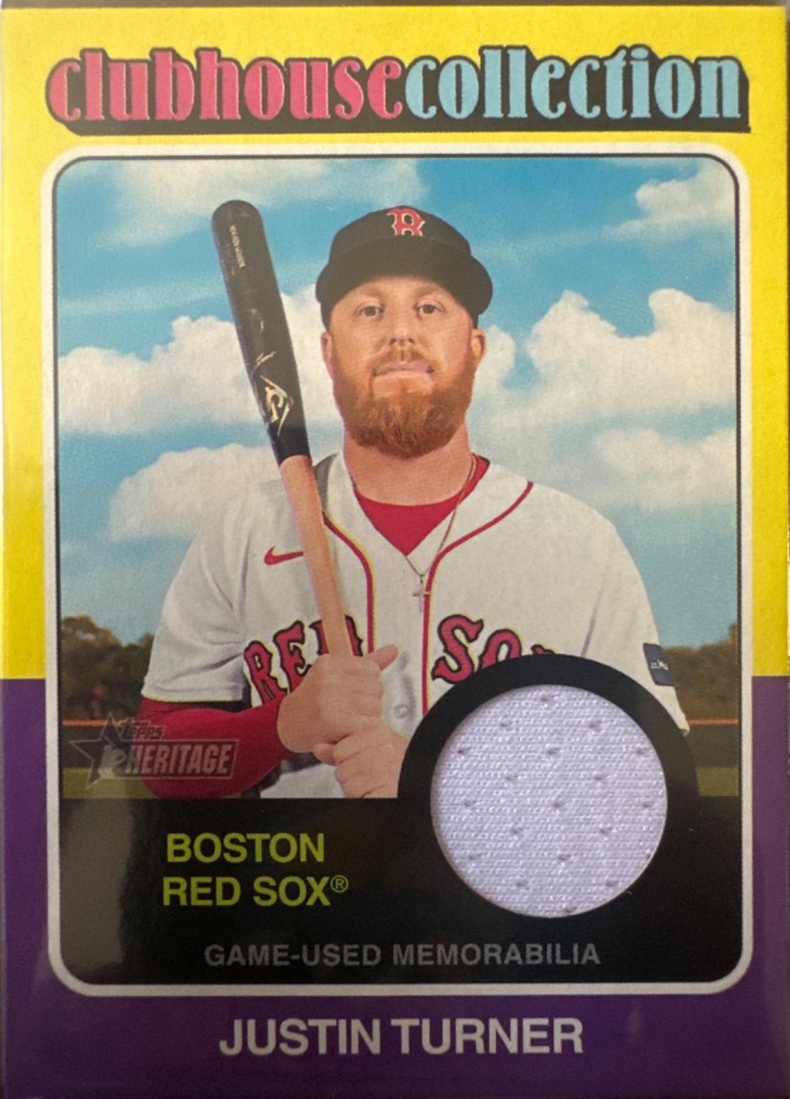 Justin Turner #CCR-JT 2024 Topps Heritage Baseball Clubhouse Collection Relic
