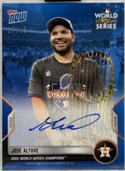 Jose Altuve #WS-9B 2022 Topps Now World Series Champions Baseball