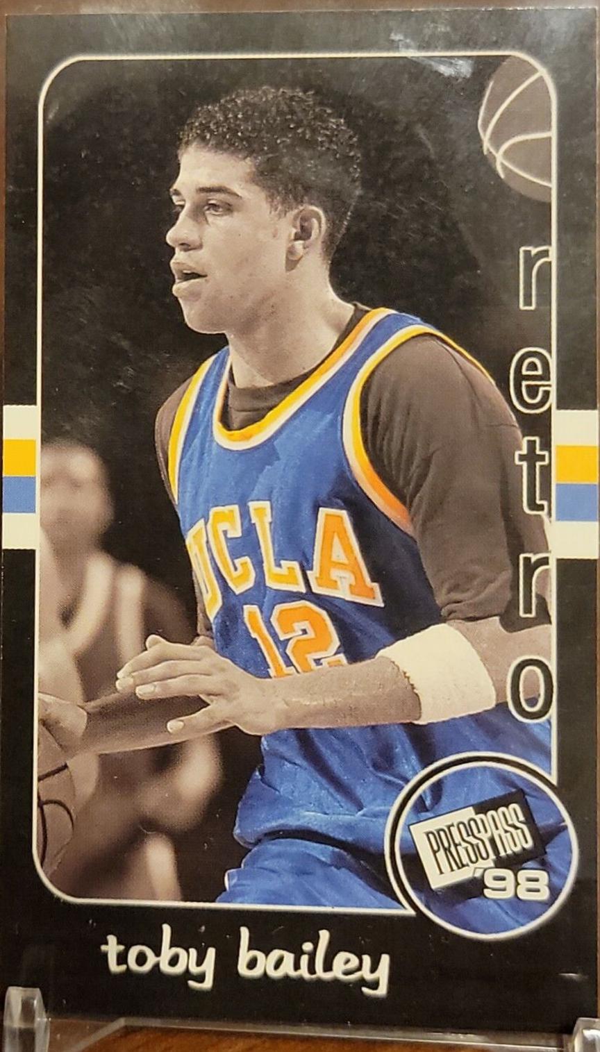 Toby Bailey #RT-26 Basketball Cards 1998 Press Pass Double Threat Retros