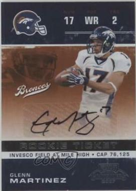 Glenn Martinez #154 2007 Playoff Contenders Football