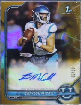 Grayson McCall [Gold Lava Refractor] #BCPA-GMC