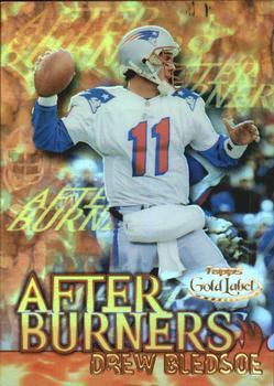 Drew Bledsoe #A3 Football Cards 2000 Topps Gold Label After Burners