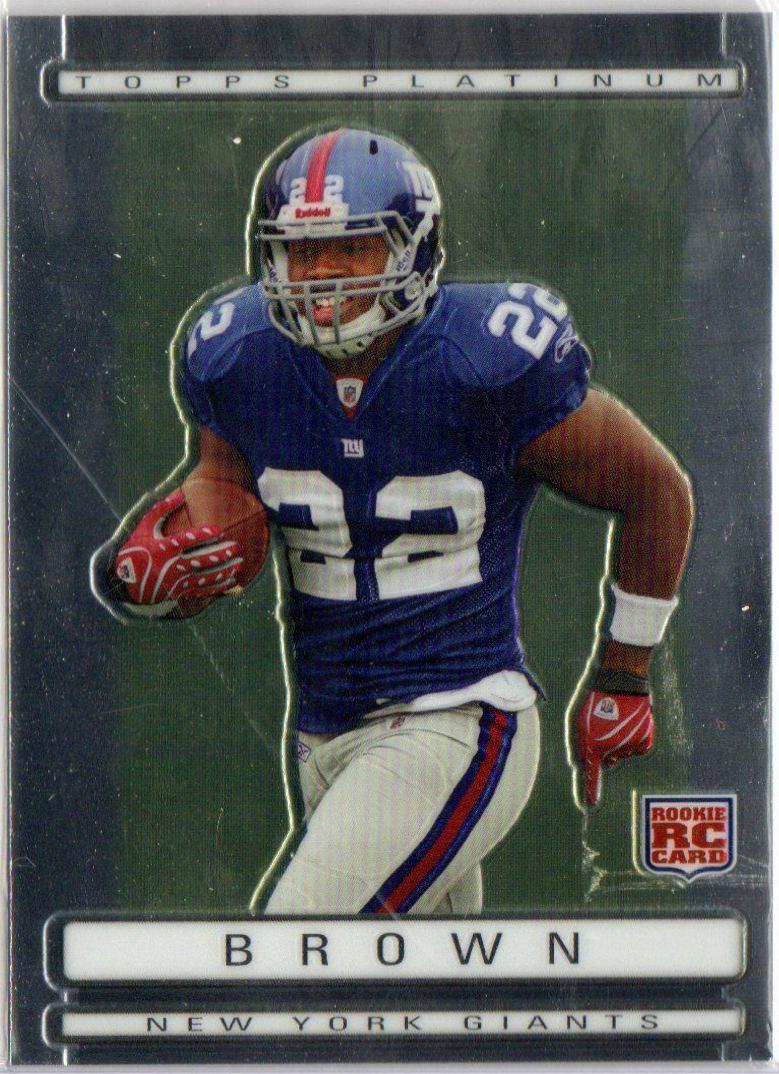 Andre Brown #111 Football Cards 2009 Topps Platinum
