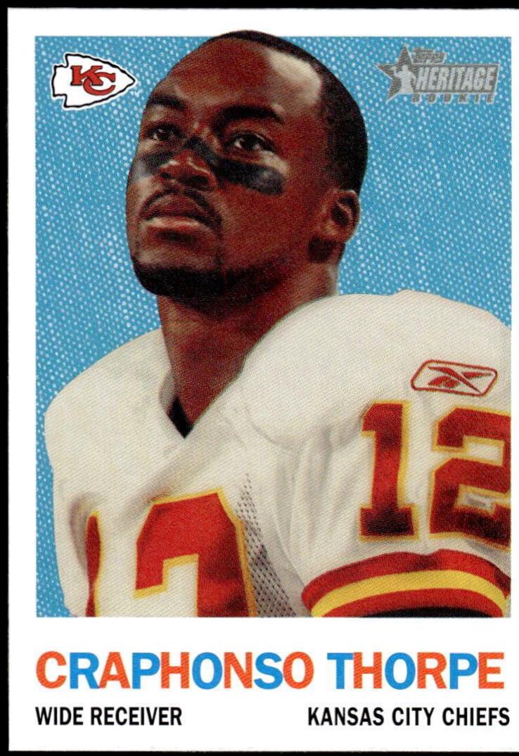 Craphonso Thorpe #289 Football Cards 2005 Topps Heritage