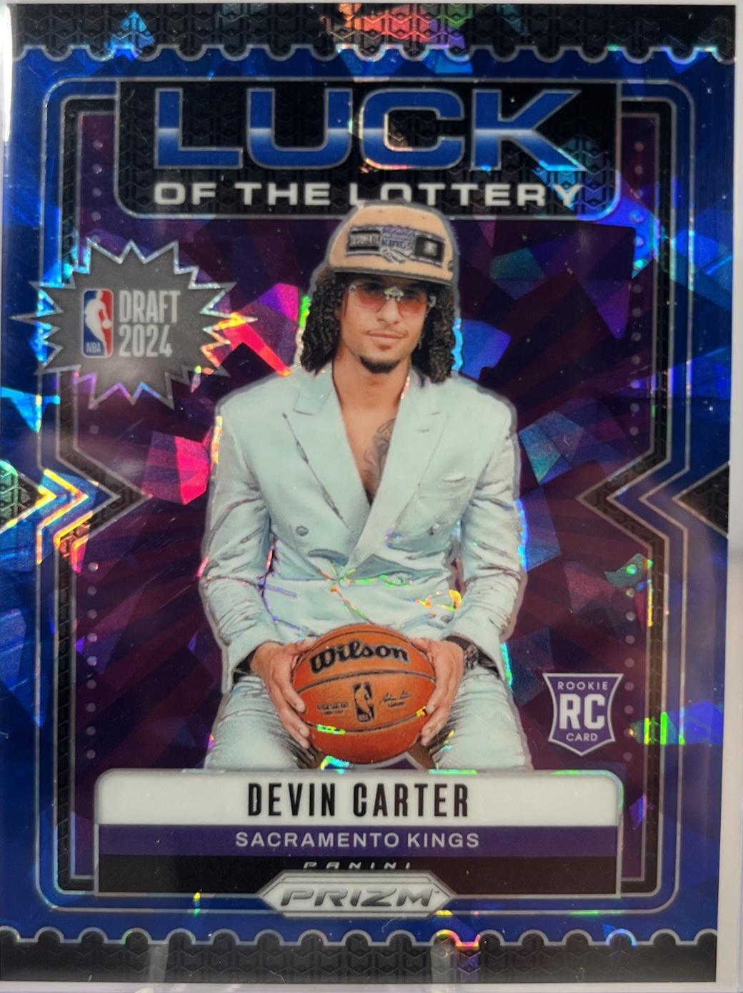 Devin Carter [Blue Ice] #11 Prices | 2024 Panini Prizm Luck of the