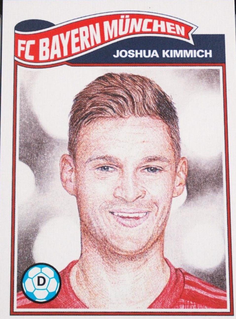 Joshua Kimmich #120 Soccer Cards 2020 Topps Living UEFA Champions League