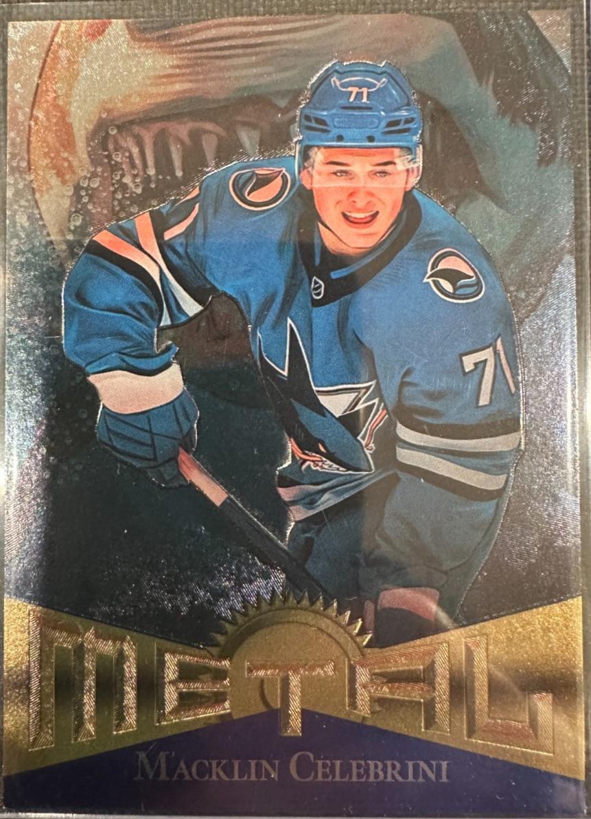 Macklin Celebrini #RT-17 2025-26 SkyBox Metal Universe Hockey 2013 Retro