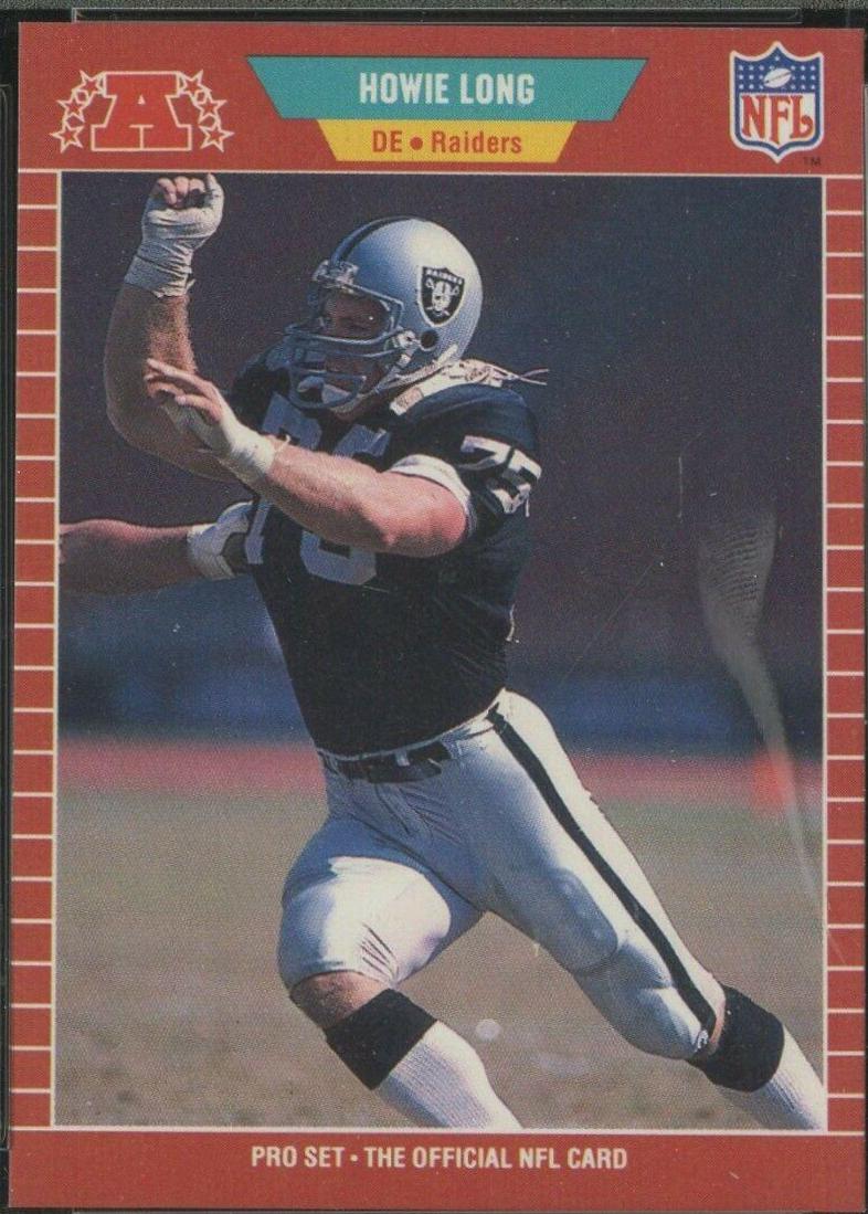 Howie Long #186 Football Cards 1989 Pro Set
