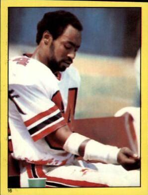 Alfred Jenkins #16 Football Cards 1982 Topps Stickers