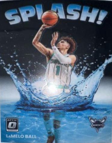 LaMelo Ball #1 Basketball Cards 2022 Panini Donruss Optic Splash