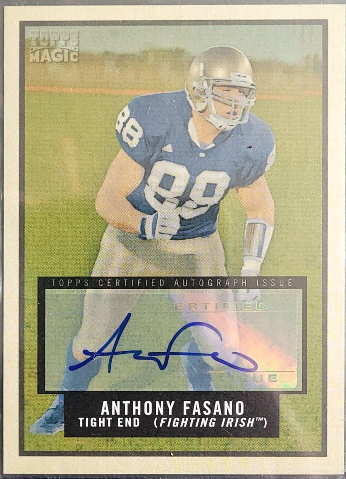 Anthony Fasano [Autograph] #192