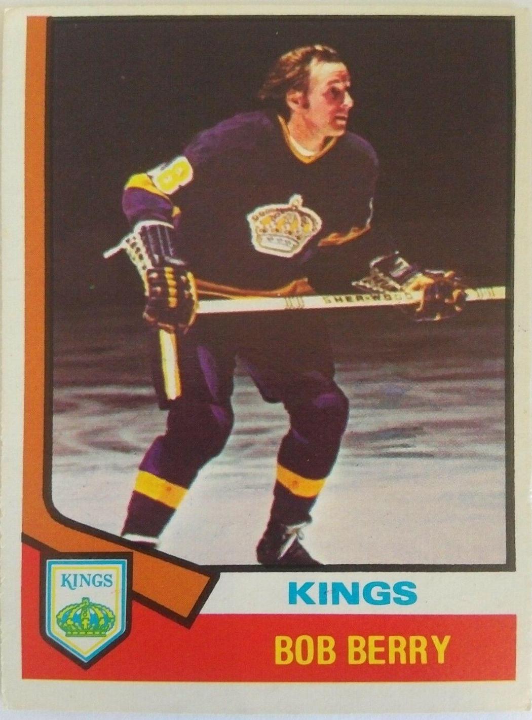 Bob Berry #18 Hockey Cards 1974 O-Pee-Chee