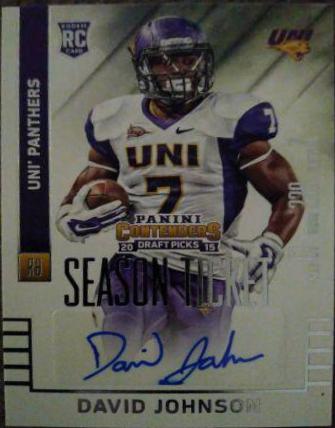 David Johnson #172 2015 Panini Contenders Draft Picks Football