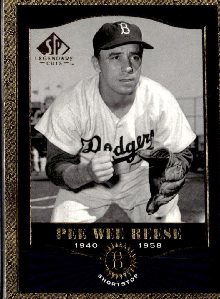 Pee Wee Reese #31 Baseball Cards 2001 SP Legendary Cuts