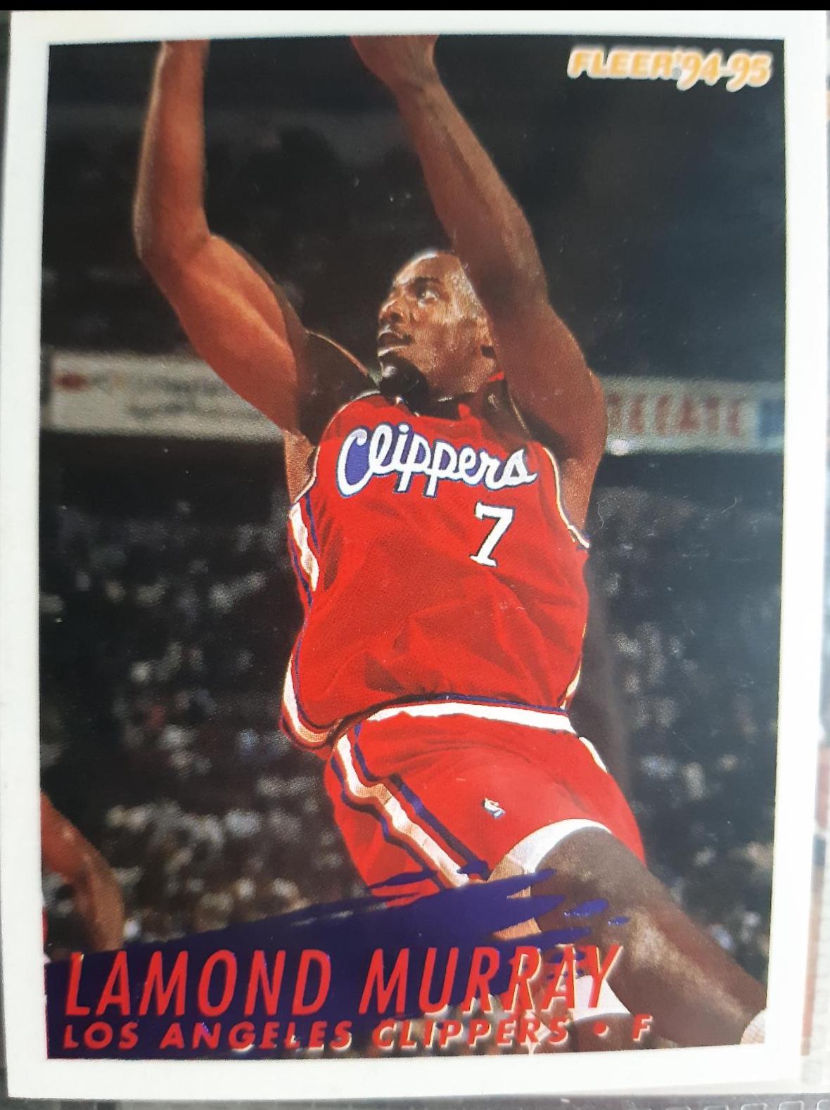 Lamond Murray #104 Basketball Cards 1994 Fleer