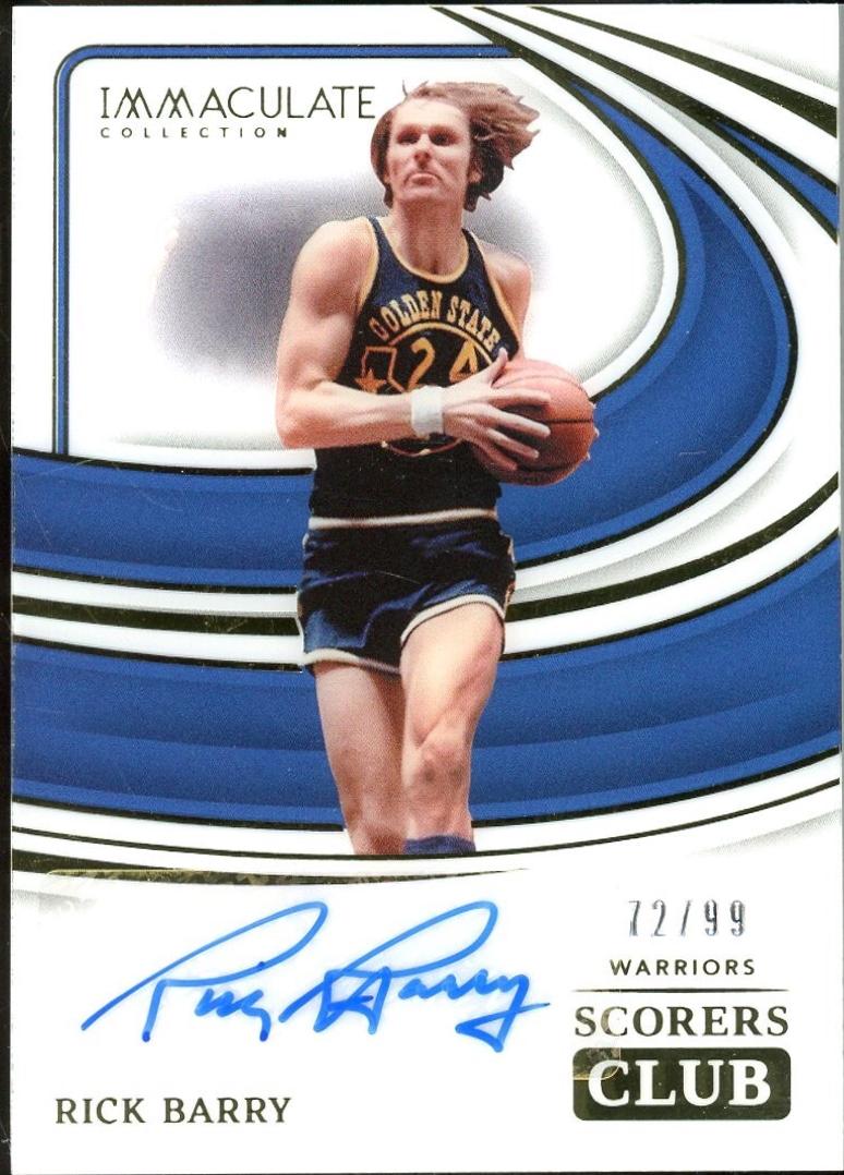 Rick Barry #15 Basketball Cards 2023 Panini Immaculate Scorers Club Signatures