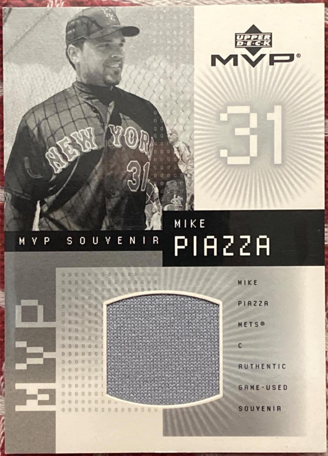Mike piazza #j-mp Baseball Cards 2002 Upper Deck MVP Game Used Souvenirs