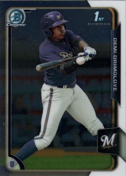 Demi Orimoloye #5 Baseball Cards 2015 Bowman Draft
