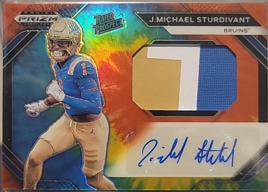 J.Michael Sturdivant #PPA-JMS 2024 Panini Prizm Draft Picks Prospects Patch Autograph Football
