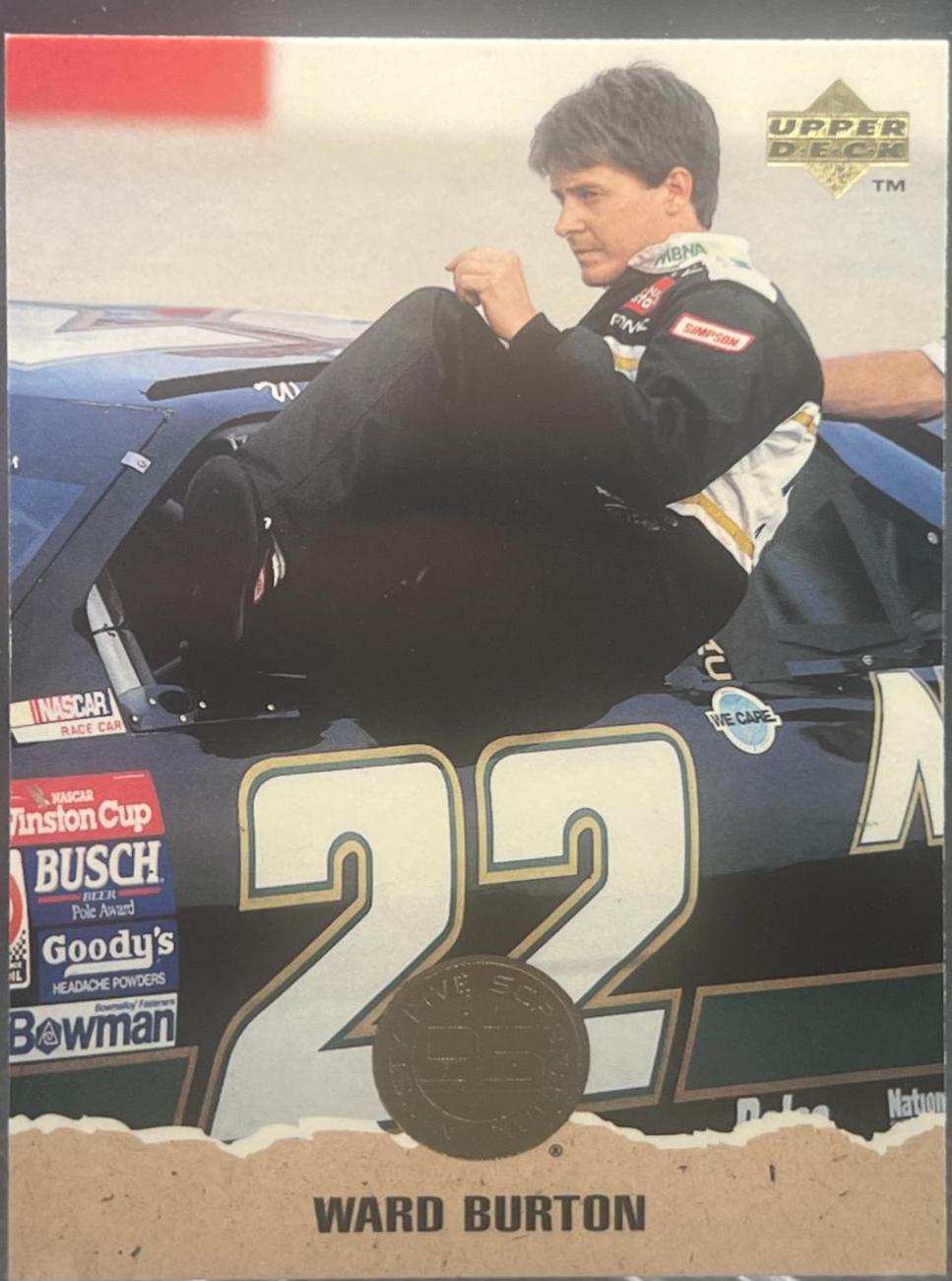 Ward Burton #69 Racing Cards 1996 Upper Deck NASCAR