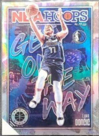 Luka Doncic #1 Basketball Cards 2019 Panini Hoops Premium Stock Get Out The Way