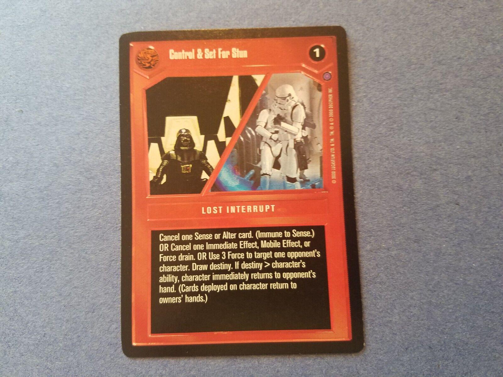 Control & Set For Stun Star Wars CCG Reflections II