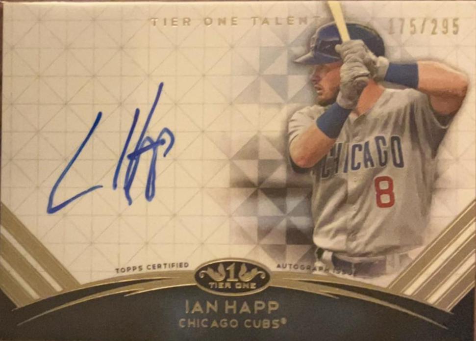 Ian Happ #TTA-IH Baseball Cards 2018 Topps Tier One Talent Autographs