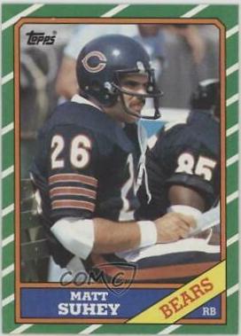 Matt Suhey #12 Football Cards 1986 Topps