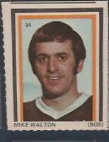 Mike Walton #24 Hockey Cards 1972 Sargent Promotions Stamps