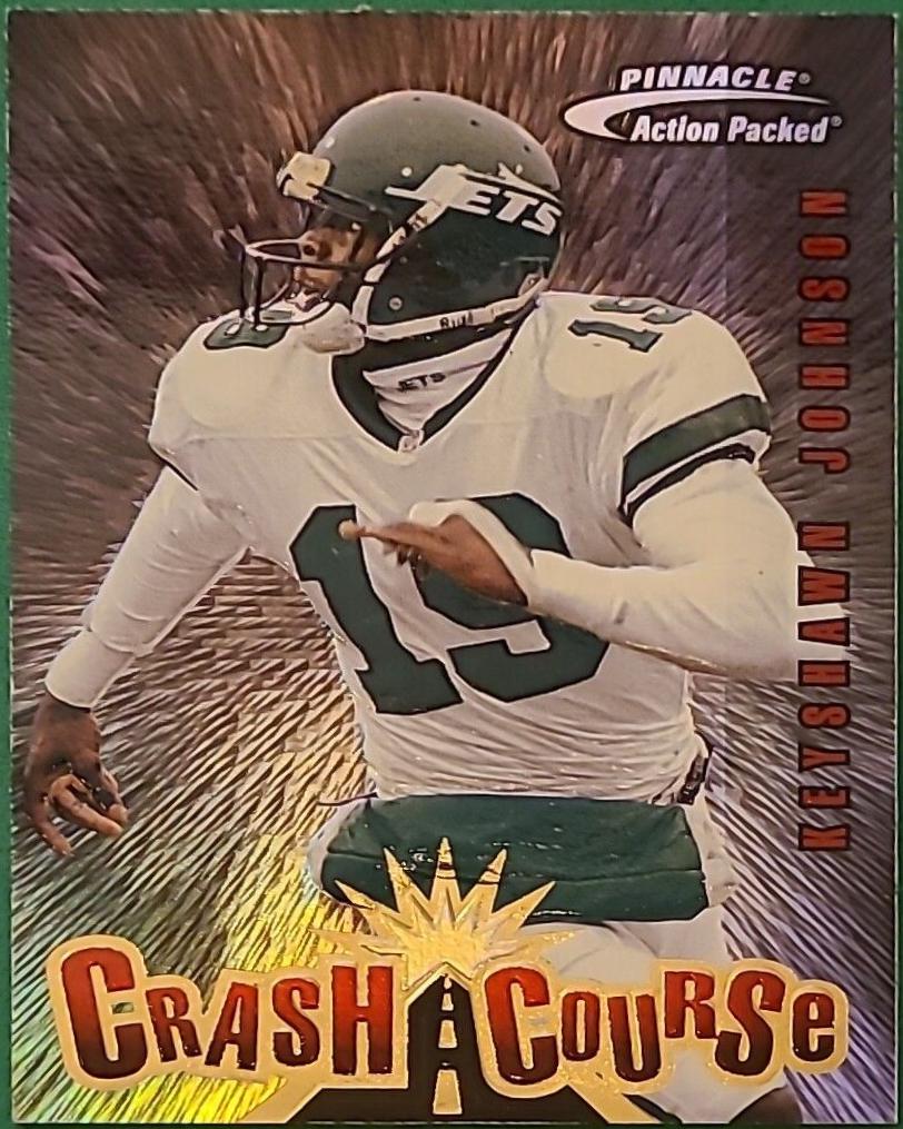 Keyshawn Johnson #7 Football Cards 1997 Pinnacle Action Packed Crash Course