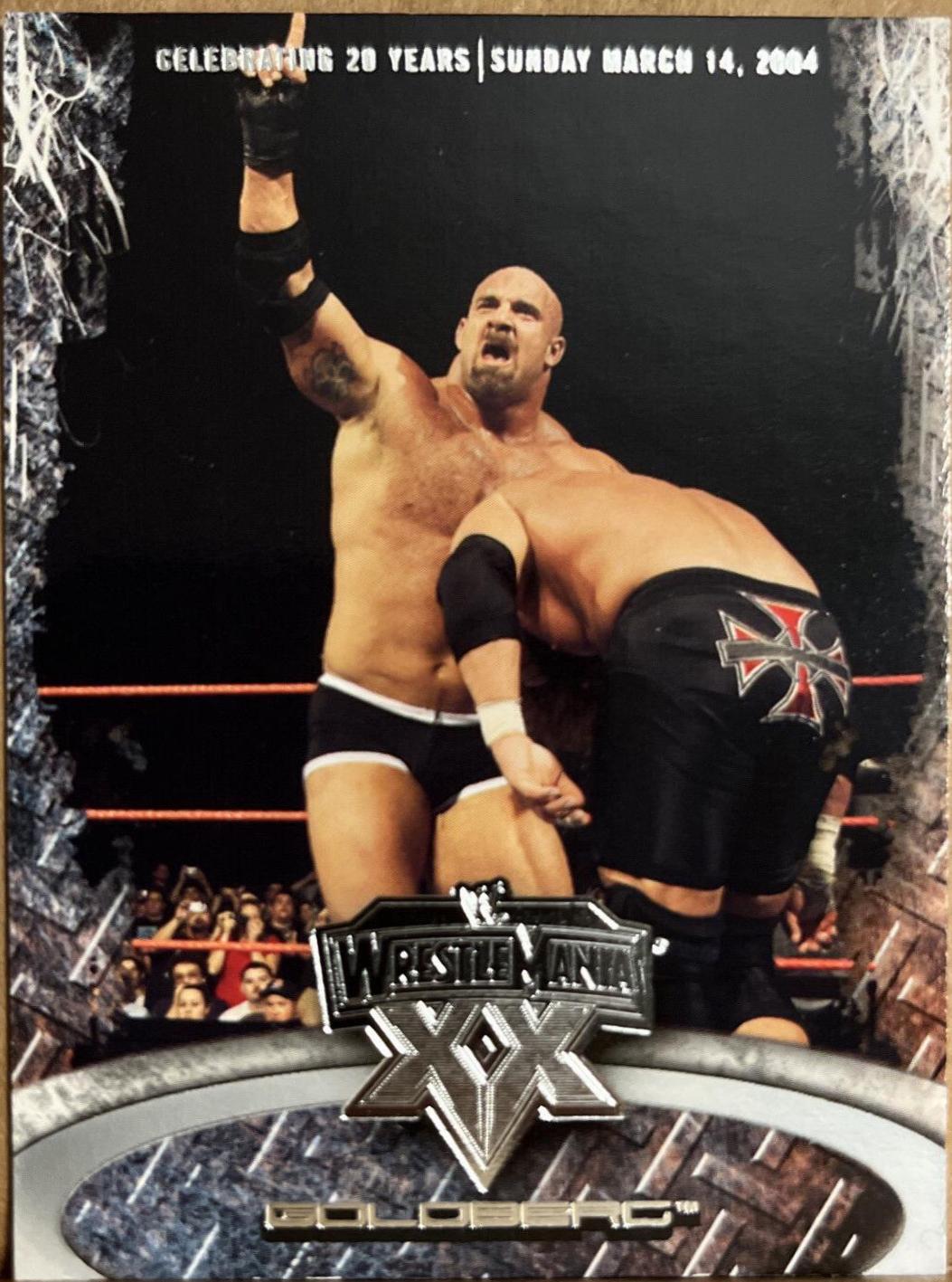 Goldberg #5 Wrestling Cards 2004 Fleer WWE WrestleMania XX