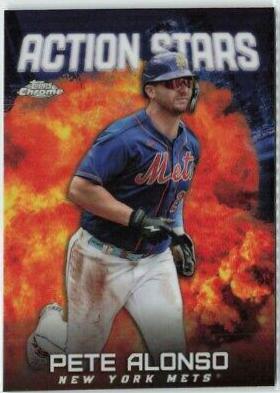Pete Alonso #ASC-13 Baseball Cards 2023 Topps Chrome Update Action Stars