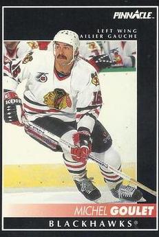 Michel Goulet #22 Hockey Cards 1992 Pinnacle Canadian