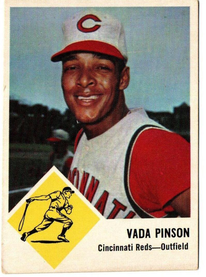 Vada Pinson #34 Baseball Cards 1963 Fleer