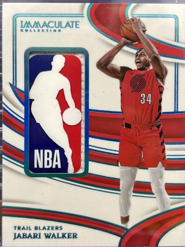 Jabari Walker #32 Basketball Cards 2023 Panini Immaculate Logoman