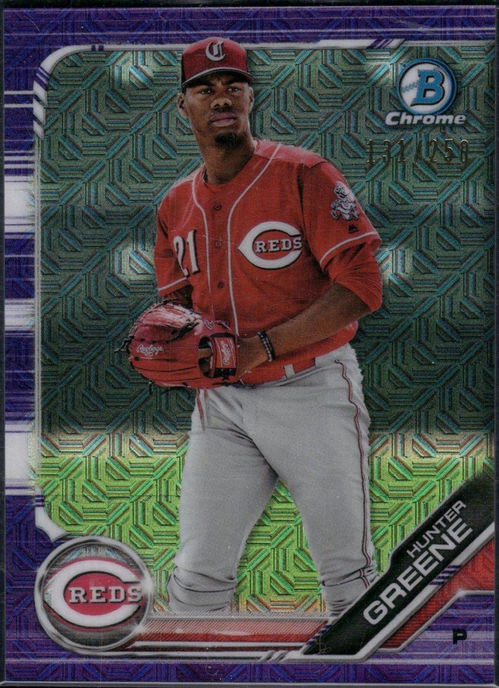 Hunter Greene [Purple Refractor] #51 Prices | 2019 Bowman Mega Box