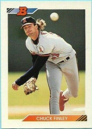 Chuck Finley #32 Baseball Cards 1992 Bowman