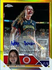 Addy Brown [Yellow] #CA-ABR Basketball Cards 2023 Topps Chrome McDonald's All American Autographs Prices