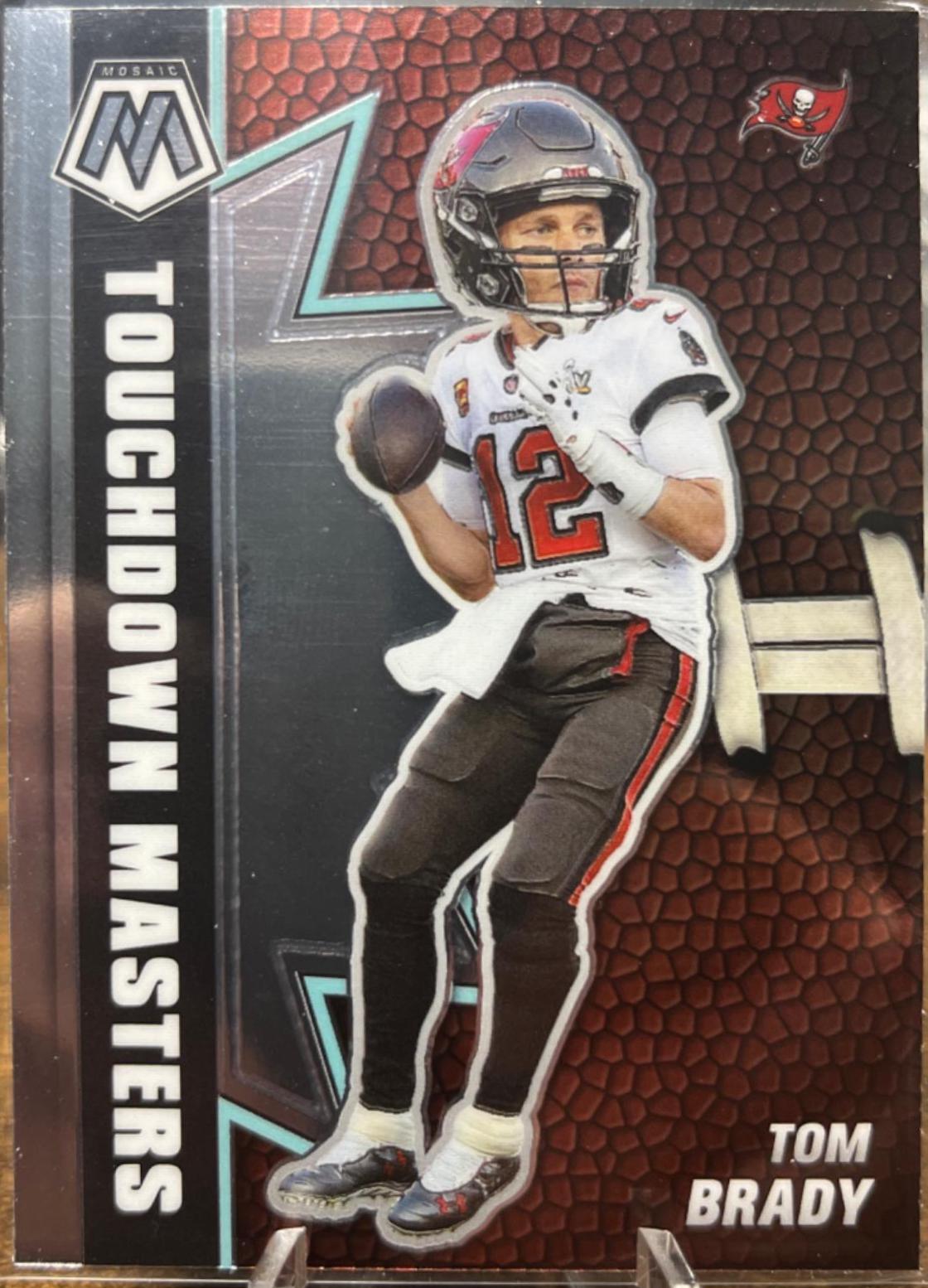 Tom Brady #TM-12 Football Cards 2021 Panini Mosaic Touchdown Masters