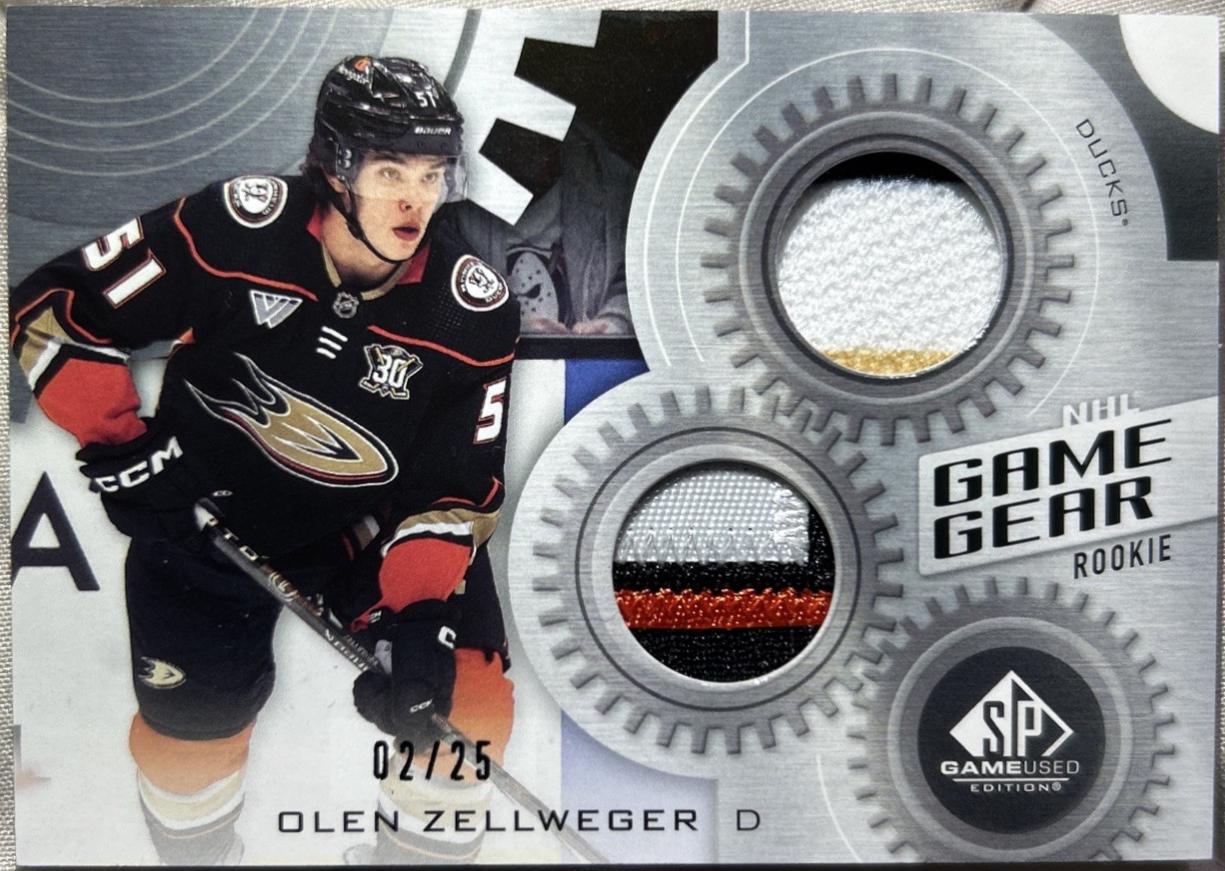 Olen Zellweger #GG-OZ 2024 Sp Game Used Game Gear Hockey