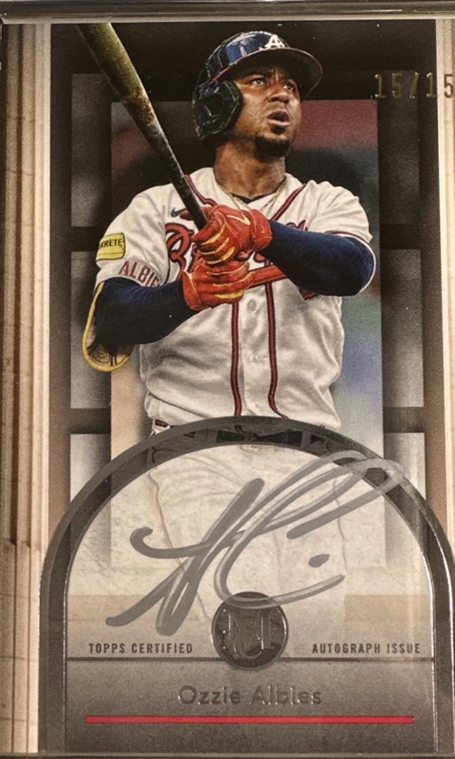 Ozzie Albies #FMA-OA 2024 Topps Museum Collection Baseball Framed Autographs