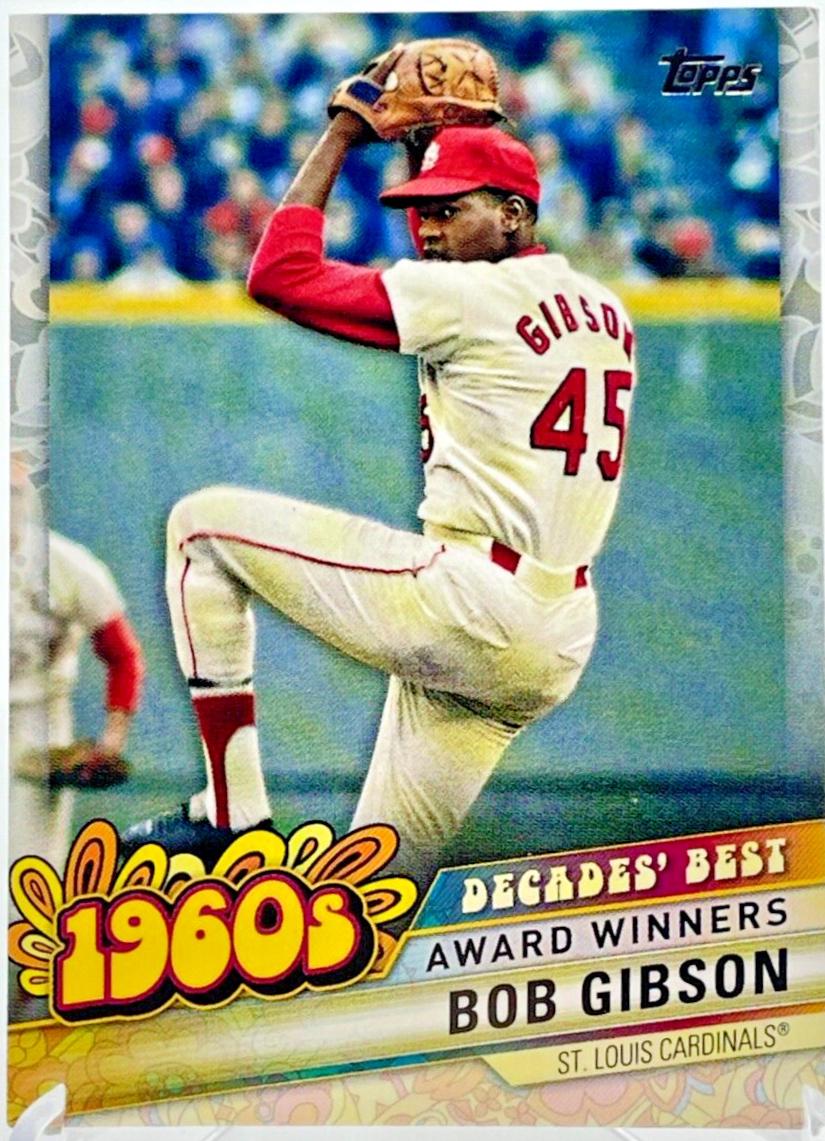 Bob Gibson #DB-17 Baseball Cards 2020 Topps Update Decades' Best