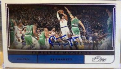 RJ Barrett #TM-RJB Basketball Cards 2021 Panini One and One Timeless Moments Autographs