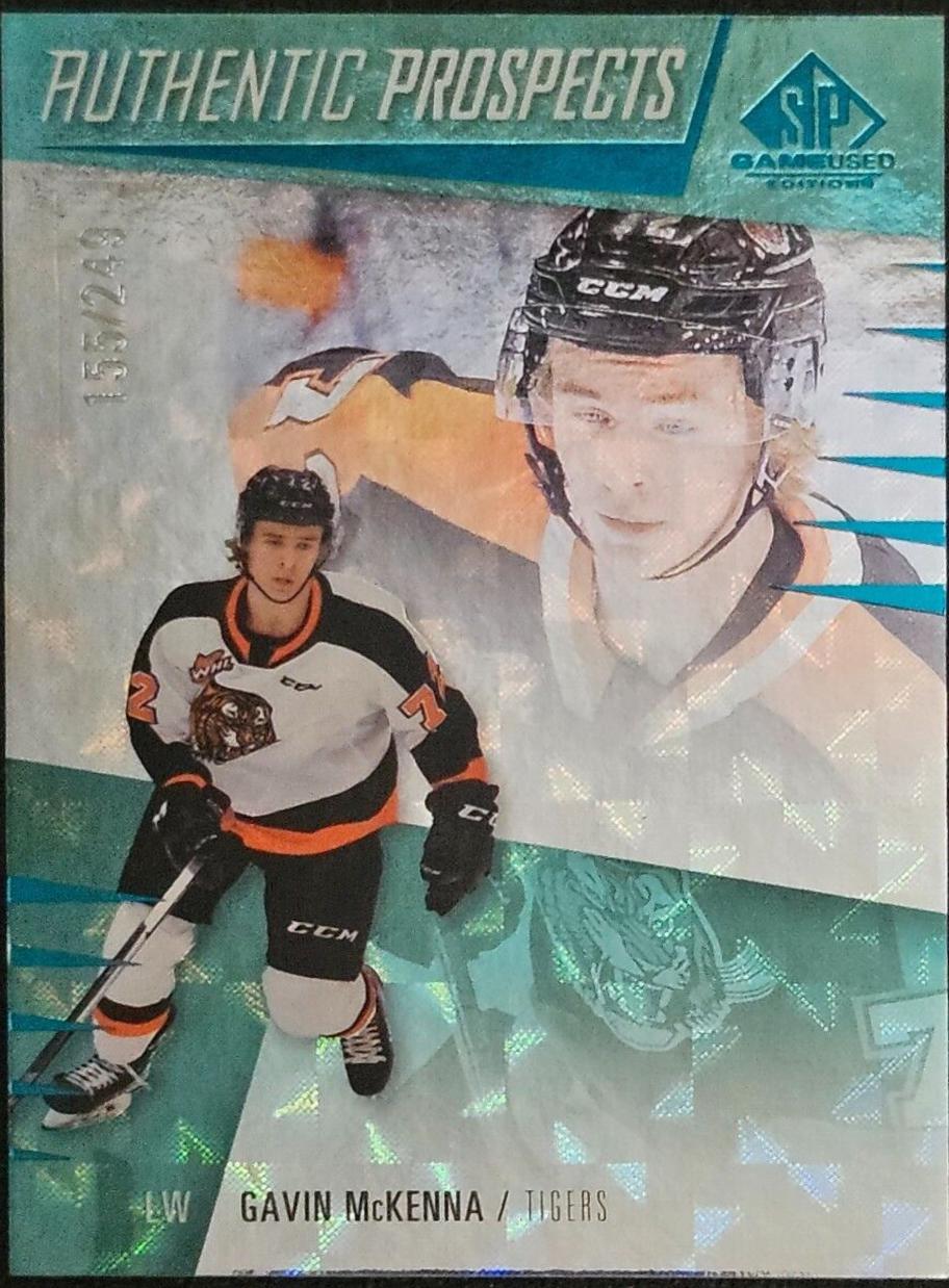 Gavin McKenna #44 Hockey Cards 2023 SP Game Used CHL