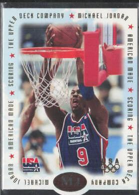 Michael Jordan #M1 Basketball Cards 1996 Upper Deck USA Michael Jordan American Made